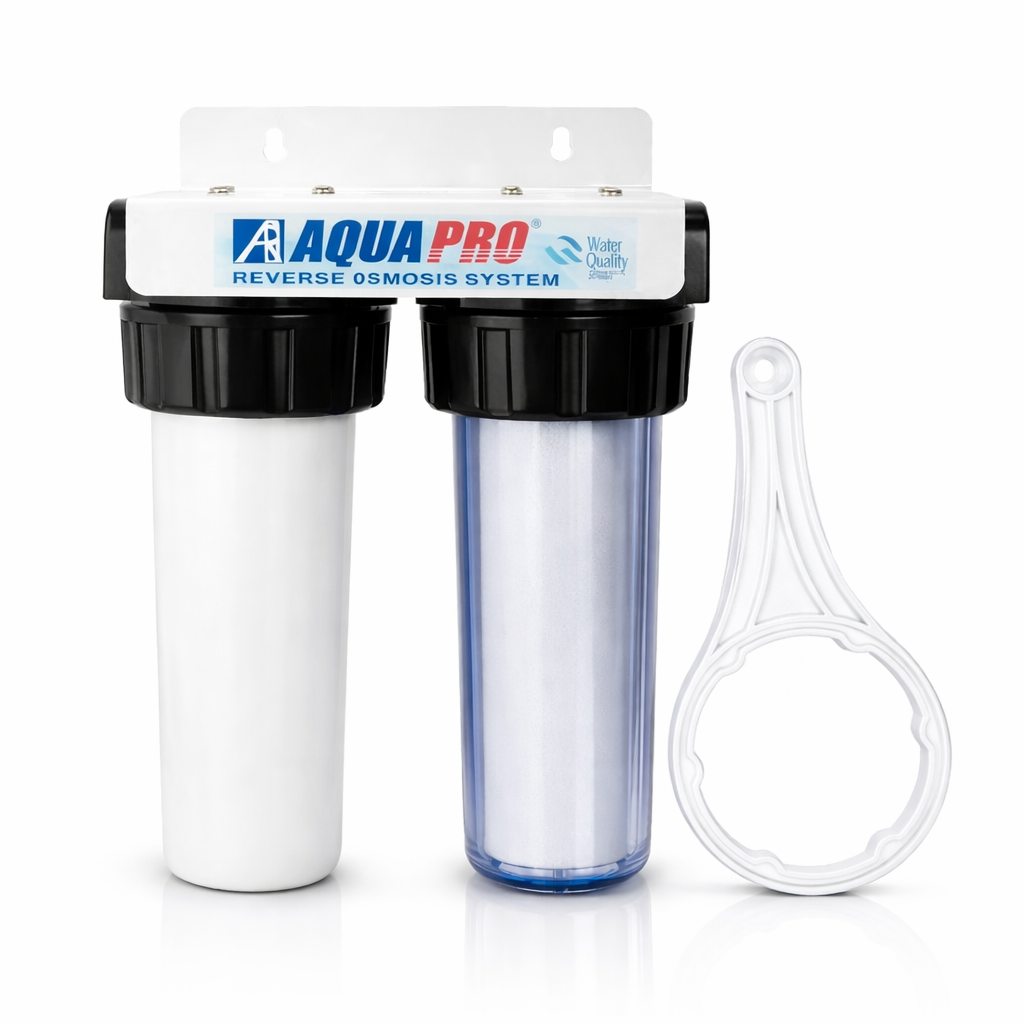 Double Porte Filtre Eau 10” 3/4 Aquapro – Filtration Maison Complète