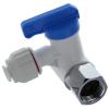 Raccord TE avec Valve Anti-Retour 1/4" – Filetage Tuyau 3/8" – Réf. AVA6753BB