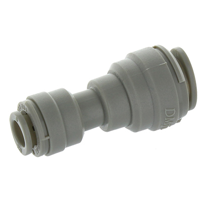 Raccord droit inégal 3/8&#8243; – 1/4&#8243; push&#8209;fit | Réf. AUC0604
