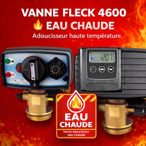 Vanne Fleck 4600 eau chaude | Tête adoucisseur haute température