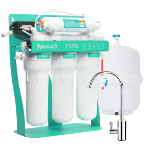 Osmoseur ECOSOFT P’URE AquaCalcium Mint avec Pompe – 5 étapes – Châssis Métallique