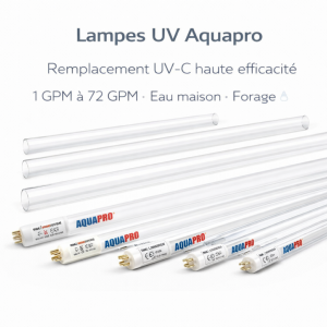 Lampes UV Aquapro – Remplacement stérilisateur UV