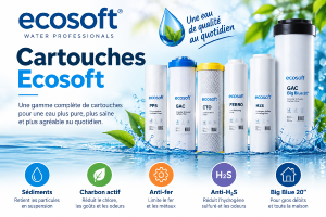 Cartouches Ecosoft pour Filtration de l’Eau