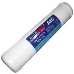 CARTOUCHE EN LIGNE CHARBON ACTIF 12 X 2.5 AIC Aquapro