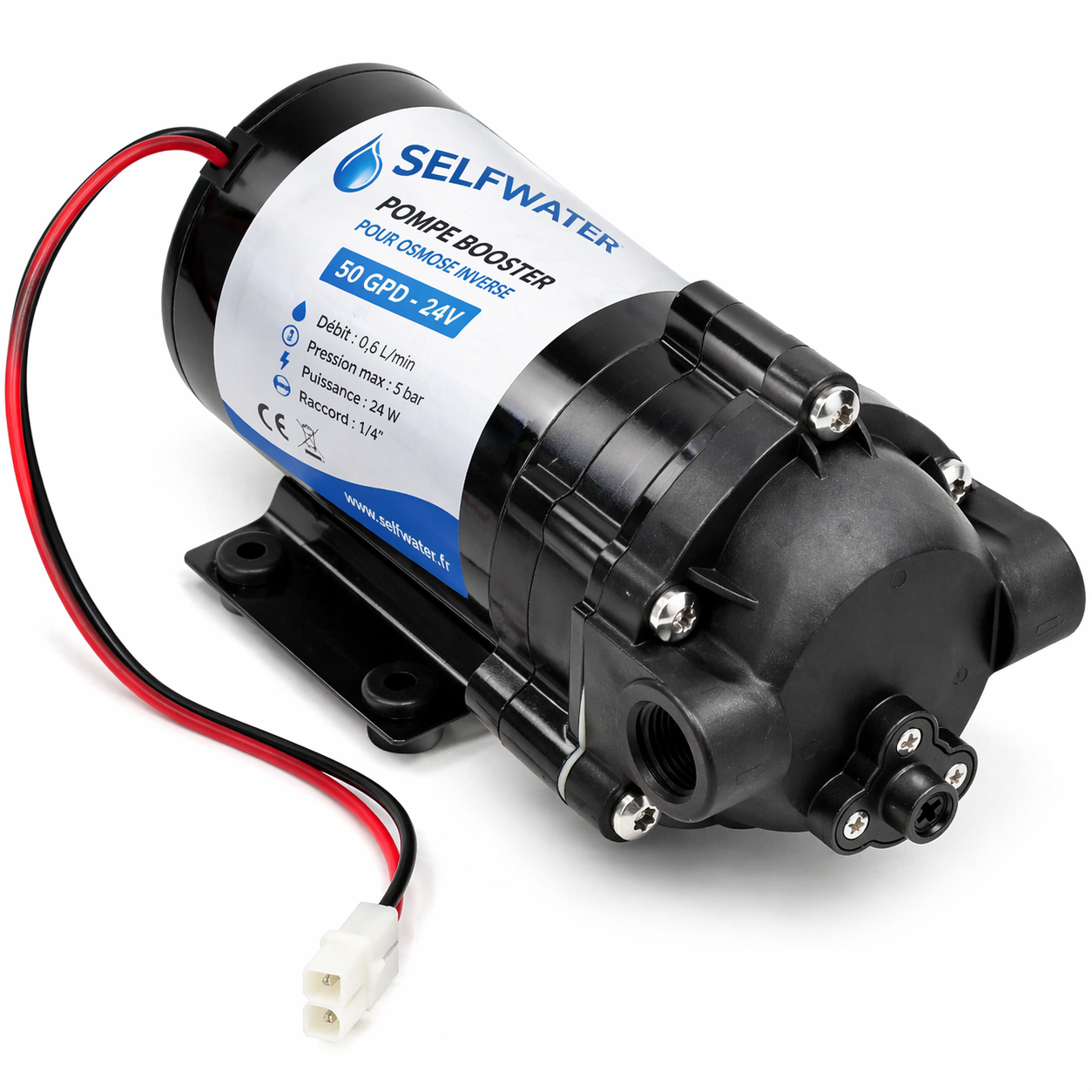 Pompe booster osmoseur 50 GPD 24V