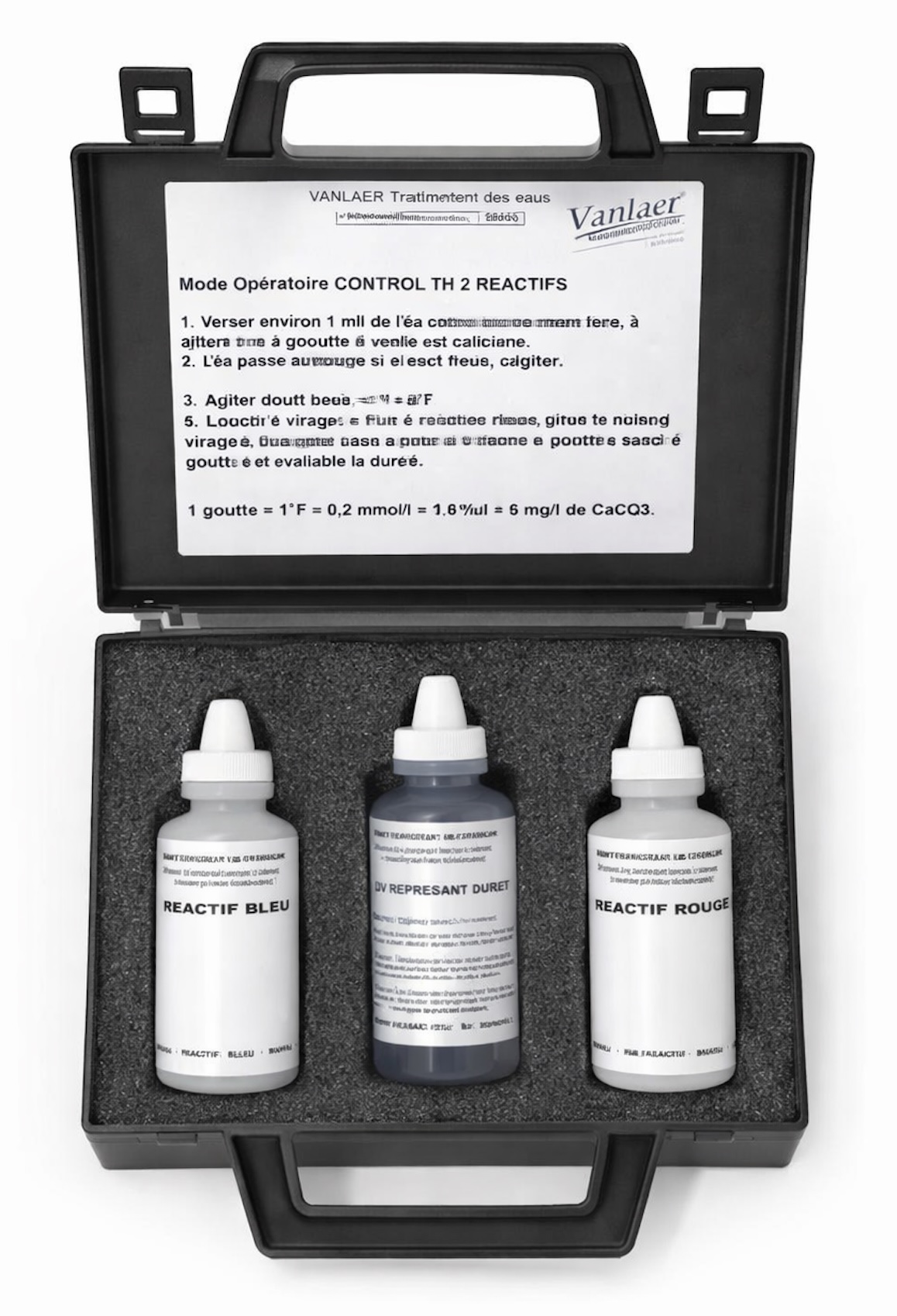 Test kit de dureté de l'eau vanlaer