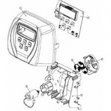 Équerre de moteur avec clip ressort – Vanne Clack WS1