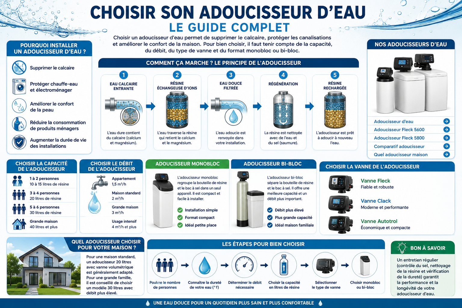 Choisir son adoucisseur d’eau - guide complet Selfwater